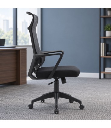 Poltrona da ufficio Hoboken 59a - 65b - 121h - 46.5/54h1 - 66/73.5h2