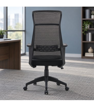 Poltrona da ufficio Hoboken 59a - 65b - 121h - 46.5/54h1 - 66/73.5h2