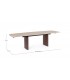 Tavolo allungabile Mailis Noce/Travertino con piano in gres