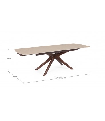 Tavolo allungabile Maritta 170/210/250a - 90b - 76h 0731298