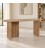 Scrivania Nayana in legno di acacia con finitura sabbiata