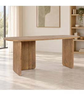 Scrivania Nayana in legno di acacia con finitura sabbiata 0747006