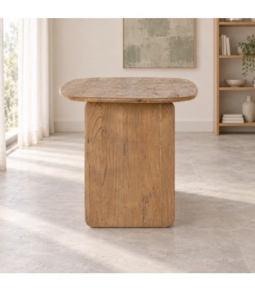 Scrivania Nayana in legno di acacia con finitura sabbiata 0747006