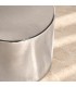Tavolino decorativo Zalem argento altezza 43 cm in ceramica smaltata
