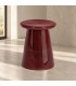 Tavolino decorativo Shilin rosso altezza 45 cm in ceramica smaltata