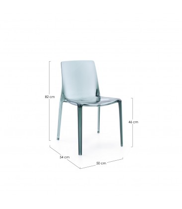 Sedia Adele mint impilabile