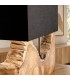 Lampada da tavolo Naga nero altezza 55 cm con attacco E27