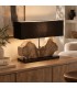 Lampada da tavolo Naga nero altezza 55 cm con attacco E27