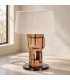 Lampada da tavolo Kleta beige altezza 53 cm con attacco E27