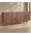 Credenza 4 ante Orissa naturale con struttura in legno di mango
