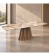 Tavolo allungabile Mirvana con piano in ceramica effetto Patagonia