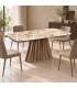 Tavolo allungabile Mirvana con piano in ceramica effetto Patagonia
