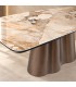 Tavolo allungabile Mirvana con piano in ceramica effetto Patagonia