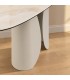 Consolle Ardis beige chiaro con piano in ceramica effetto onice