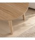 Set di 2 tavolini Jofrid irregolari naturale con gambe in legno di pino