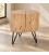 Sgabello Artur altezza 35 cm con struttura in legno di acacia