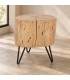 Sgabello Artur altezza 35 cm con struttura in legno di acacia