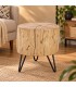 Sgabello Artur altezza 35 cm con struttura in legno di acacia
