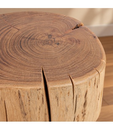 Sgabello Artur altezza 41 cm con struttura in legno di acacia