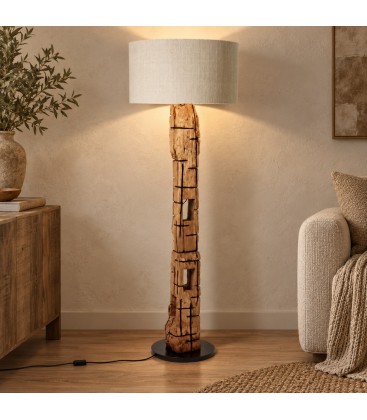 Piantana Kleta beige altezza 143 cm con attacco E27