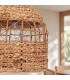 Lampadario Malawi naturale in giacinto d acqua con attacco E27