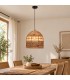 Lampadario Malawi naturale in giacinto d acqua con attacco E27