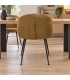 Sedia Gesien ocra con rivestimento in poliestere