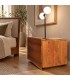 Comodino 2 cassetti Aron in legno di acacia