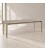 Tavolo allungabile Asiri beige con piano effetto travertino