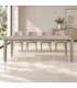 Tavolo allungabile Asiri beige con piano effetto travertino