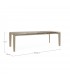 Tavolo allungabile Asiri beige con piano effetto travertino