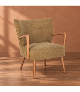 Poltrona Moritz palm con rivestimento in poliestere