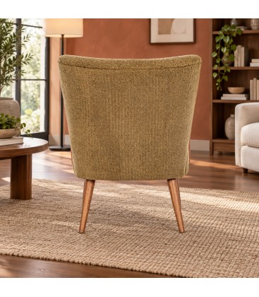 Poltrona Moritz palm con rivestimento in poliestere