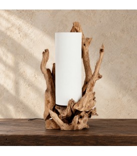 Lampada da tavolo Ace bianco altezza 80 cm con attacco E27