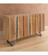 Credenza 3 ante Aron con struttura in legno di acacia