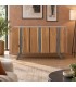 Credenza 3 ante Aron con struttura in legno di acacia