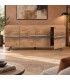 Credenza 4 ante Aron con struttura in legno di acacia