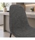 Sgabello da cucina New Irelia grigio scuro con rivestimento in poliestere