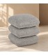 Pouf Antara grigio con rivestimento effetto bouclé