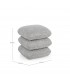 Pouf Antara grigio con rivestimento effetto bouclé