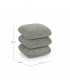 Pouf Antara verde con rivestimento effetto bouclé