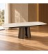 Tavolo allungabile Ardis bronzo con piano effetto onice