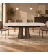 Tavolo allungabile Ardis bronzo con piano effetto onice