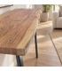 Consolle Aron con piano in legno di acacia