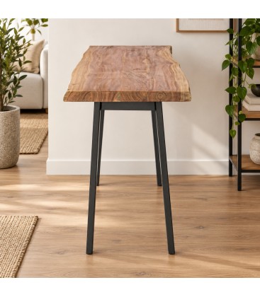 Consolle Aron con piano in legno di acacia