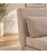 Divano letto 2 posti Walker beige con rivestimento effetto velluto