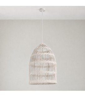 Lampadario Praia bianco altezza 67 cm con attacco E27