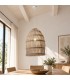 Lampadario Praia bianco altezza 67 cm con attacco E27