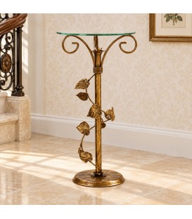 Tavolino da salotto Alto in Ferro Battuto Sery - Bronzo