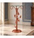 Tavolino da salotto Alto Ferro Battuto Foglie - Arancio Rame